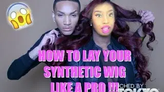 HOW TO: SLAY YOUR CHEAP $20 SYNTHETIC WIG LIKE A PRO ( NO LEAVE OUT) | Chrissy Jaye