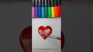 Peace painting is my heart!&hearts;️🥰🎨 #shorts #art #love  #painting