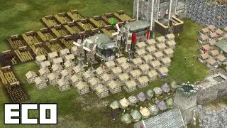 Economy Tutorial - 136 pop No Estate 1090pt (7yr) - 77k Trade Income - Stronghold 2 Best Economy