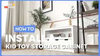 How to Install the Kid Toy Storage Cabinet 3 Drawer Chest | HW67310 #costway #howto