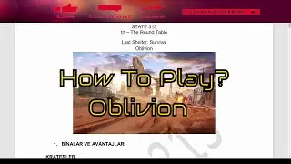 Last Shelter Survival: How To Play Oblivion Nasıl oynanır