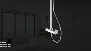 Tivoli Pavia Square Exposed Shower Column Chrome | Italtile