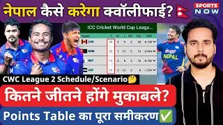 How Can Nepal Qualify for CWC League 2🤔 Full Schedule | Scenario | Dipendra | Bhurtel | Karan KC