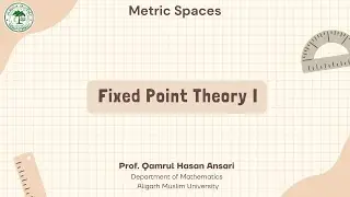Fixed Point Theory I