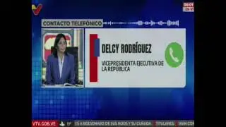 Declaraciones de la Vicepresidenta de la  República Bolivariana de Venezuela, Delcy Rodríguez.