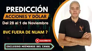 COMO ARRANCAR&Iacute;A EL COLCAP Y EL DOLAR NOVIEMBRE EN COLOMBIA ? Predicci&oacute;n Acciones