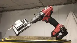 HOW TO MAKE A JIGSAW POWERED BY A DRILL!!