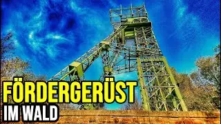 Ruhrgebiet - Fördergerüst im Wald