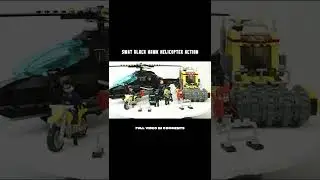 Show SWAT Black Hawk Helicopter Action Brick Sets