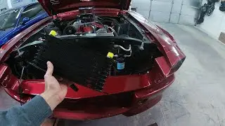 Установка масляного радиатора на Ford Mustang 1967 года.