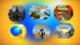 Subway Surfers, Hills Of Steel, Stick Defenders, Combat Online, Stick Merge, Ping Pong Go