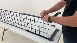L-Shaped Leg Kit for One-Sided Grid Wall Display, Attaches to Gridwall and Slatgrid Panels