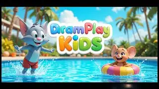 Tom and Jerry Pool Fun Time 🏊&zwj;♂️ | Funny Swimming Adventure | Kids Cartoon Poem | DreamPlay Kids