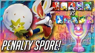 Penalty Spore! | Pok&eacute;mon Unite: TqTninja (Eldergoss) & ShortBreak (Cinderace) (Ranked Matches)