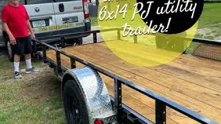 Mr Hawthorne and his NEW 6x14 PJ utility trailer!