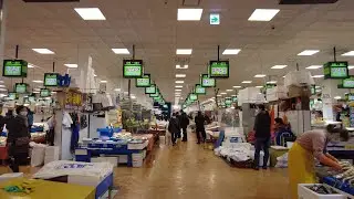 【4K】 Buying raw fish(sashimi) at Noryangjin Fish Market in Seoul, Korea  노량진 수산시장에서 생선회 구매