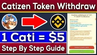 Catizen Withdrawal Start | 1 Cati Token Price = $5 | Rizwan Blouch