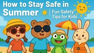 How to Stay Safe in Summer 🌞 | Fun Safety Tips for Kids | Learn with Cartoon Friends