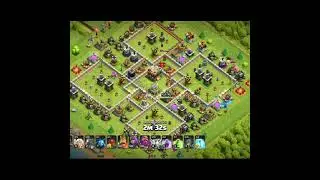 Th 11 Super Barbarian queen charge attack strategy - super Barbarian attack with no siege .