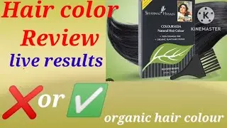 Organic hair colour by Shehnaaz Hussain colourveda Honest review 💯👍or 👎Demo and live results