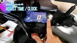 Yamaha Aerox 155 V1   How to set time/clock