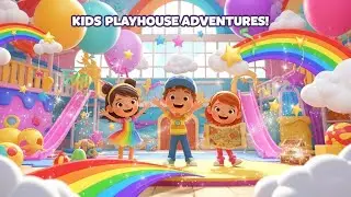 Kids Playhouse Adventures with Oliver, Diana & Roma | Fun 3D Cartoon Song for Kids