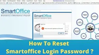 How to reset smartoffice password | smartoffice suite software password reset