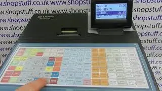 Sharp XE-A217 Cash Register Demonstration & Overview
