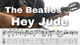 [TAB]The Beatles-Hey Jude(Fingerstyle Guitar)