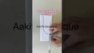 perfect simple round neck cutting kerne ka aasan tarika #roundneck #shorts #shortsfeed #tips
