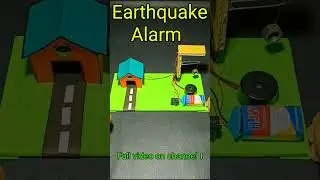 Earthquake detector alarm working model science project #youtubeshorts #shorts #short
