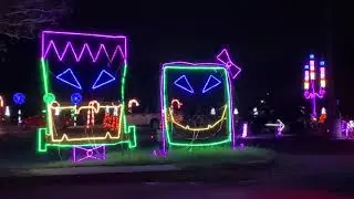 Thriller Nights of Lights 2020 in Mobile, Al. (And a few festive houses)