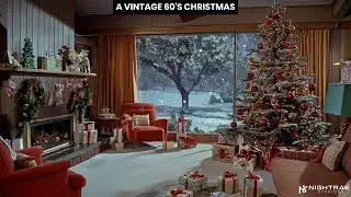 A Vintage ’60s Christmas — Mid-Century Living Room Ambience (4K)