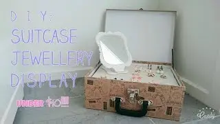 DIY: SUPER EASY Suitcase jewellery display for under $10!!