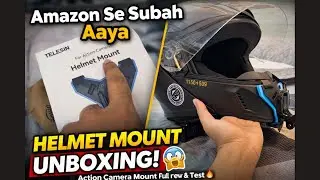 Amazon Se Subah Aaya Helmet Mount 😍 | Action Camera Mount Full Review & Test #dailyvlog #viral