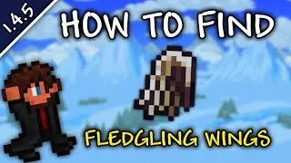 How To QUICKLY Find Fledgling Wings In Terraria 1.4.5.4 | Fledgling Wings Seed 1.4.5.4