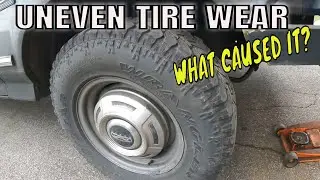 Uneven Tire Wear:  Bad Bearing, Worn Shocks, Balance?  OBS F250