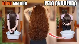 Probando la TÉCNICA DEL BOL en PELO ONDULADO 😮 ONDAS DEFINIDAS y SUAVES | Método Curly  | Rizos