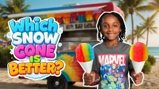 Which SNOW CONE Is BETTER⁉️#snowconereview #foodreview #snowcones #summer #summerfun #subscribe