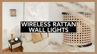 DIY RATTAN WALL SCONCES (bedside lamp) | AIMAN ARIFF