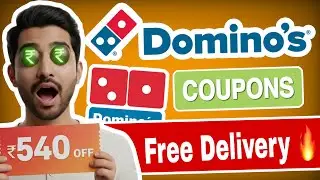 🔥 Dominos Coupon Code Today 🍕 | Flat ₹100&ndash;₹500 OFF 💥 Latest Dominos Offers & Deals 2026 😍