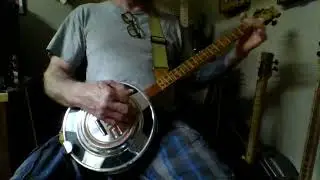 Evening Ditty on 3 string Hubcap Guitar