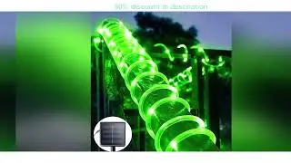 #Solar Rope Lights Solar LED Light Path Deck Outdoor Garden Solar String Lights Waterproof Outdo