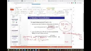 CHM1045 Unit 9 Solutions recorded lecture