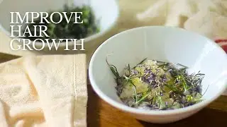Rosemary Scrub for Hair, Scalp & Body with Lavender, Sea Salt, Honey Coconut Oil, Natural Cleansing