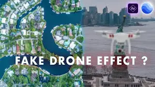Episode 31 : Fake Drone Effect using Google earth studio  After effects CC 2018