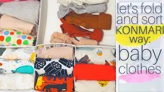 How to fold and sort baby clothes │ Easy filing system in Konmari style!