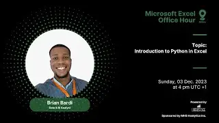 Excel Office Hour 164:  Introduction to Python in Excel