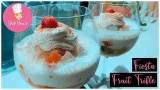 20 Minutes Dessert Recipe | Fiesta Fruit Trifle | Fruit Pudding | No Oven | No Cooking