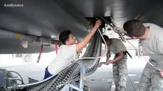Air Force Weapons Loaders Arm F 15 Fighters